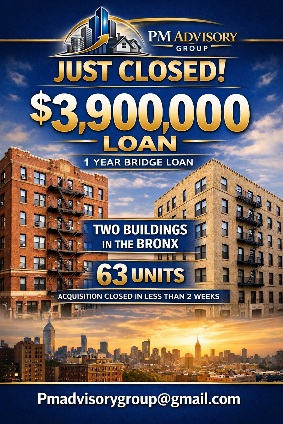 Multifamily acquisition · Bronx, NY