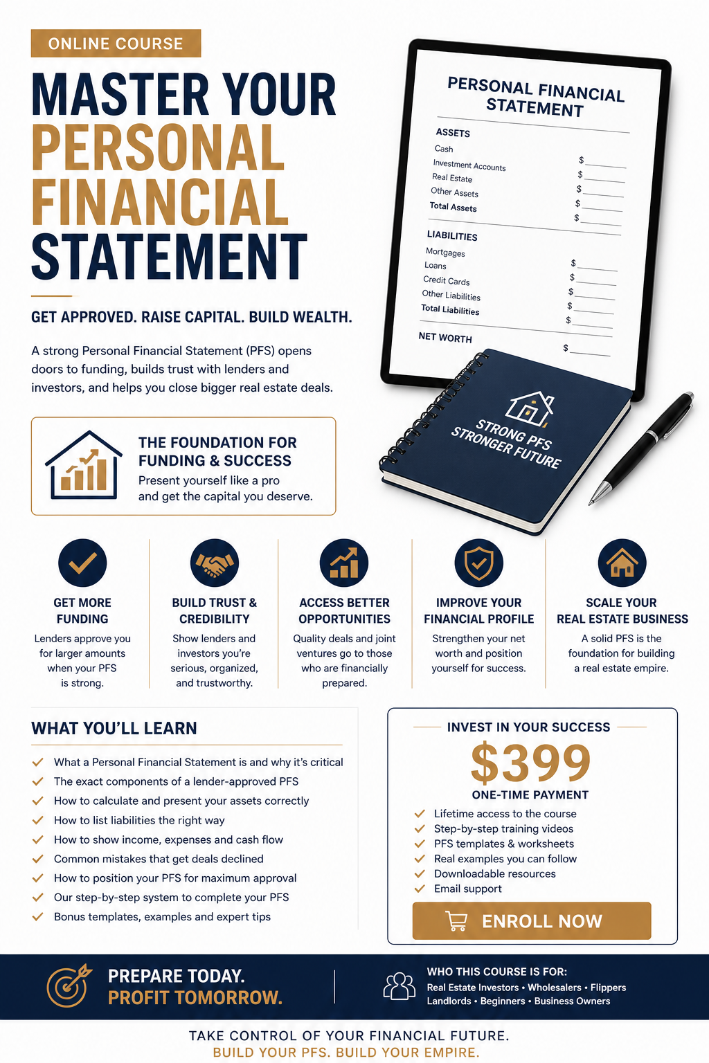 Personal Financial Statement Course | Get Approved & Raise Capital